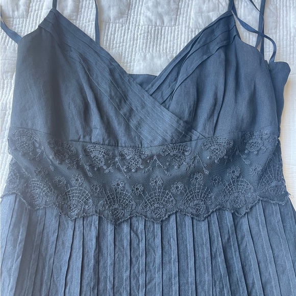 Ann Taylor Lace Fully Lined Silk/Cotton/Polyester Midi Dress - Picture 3 of 7